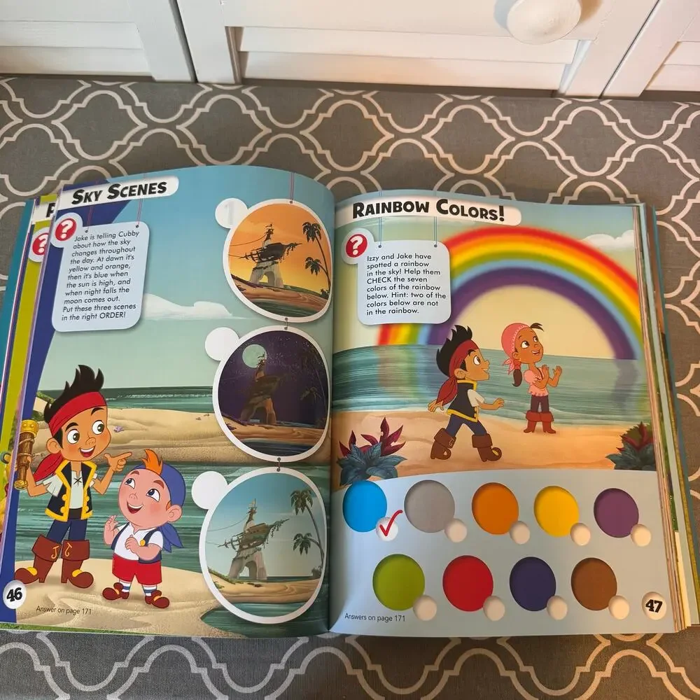 NWT Disney Jr Big Book Of Fun Puzzles Learning Mickey Jake Sophia DocMcstuffins